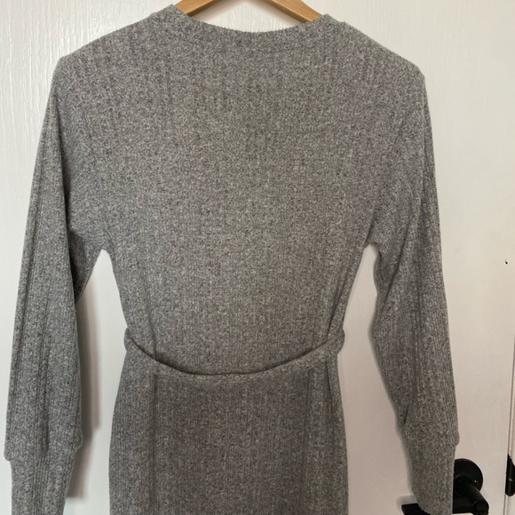 Heathered Grey Topshop Sweater Dress - Picture 7 of 11